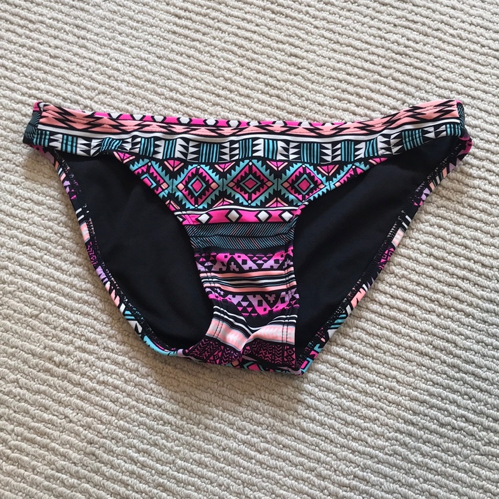 Multicolored Aztec Design Bikini Bottoms